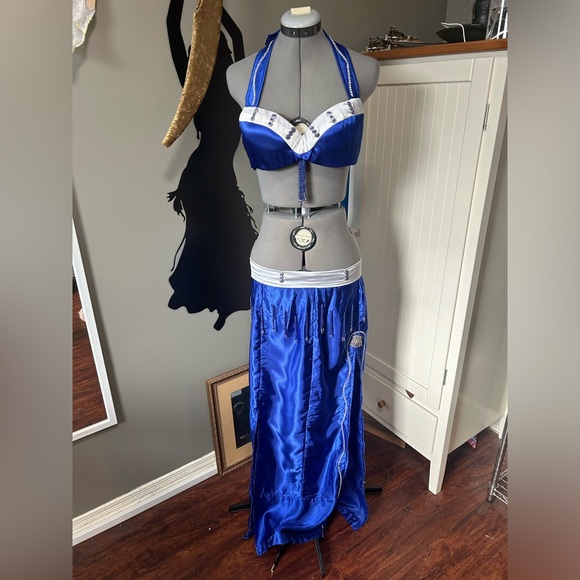 Gently Worn Woman’s Belly Dance Costume Inspired  by Doctor Who and the TARDIS - Picture 1 of 8
